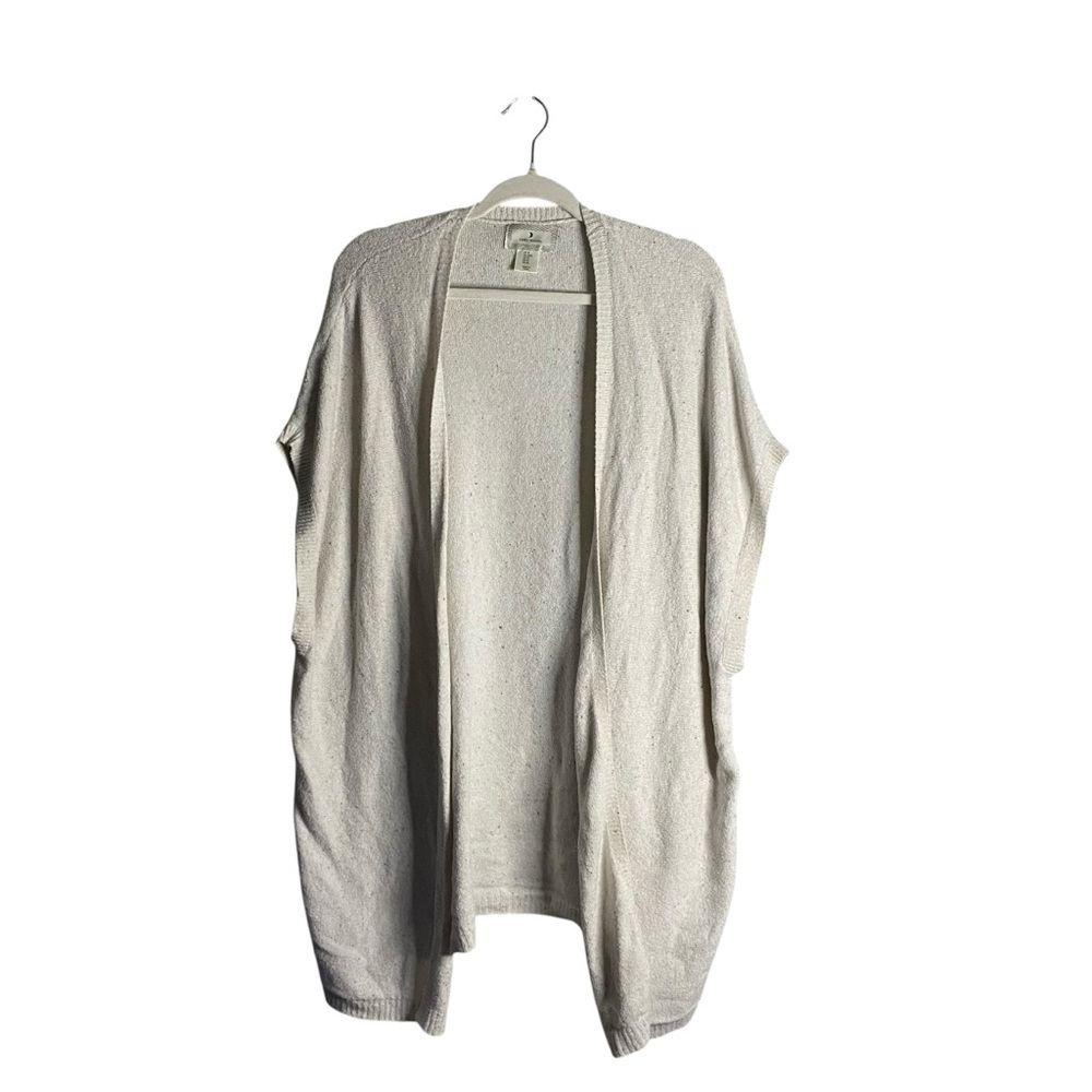 Anthropologie x Ruby Moon Women’s Ivory Rainbow Speckled Knit Cardigan